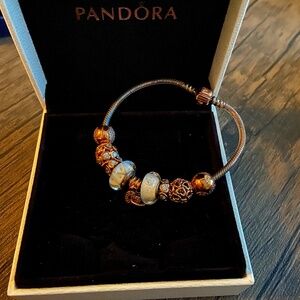 Pandora Rose Gold Bracelet and Charms!